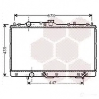 Радиатор охлаждения двигателя VAN WEZEL 32002125 470806 RQWPTKX 603221 25