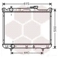 Радиатор охлаждения двигателя VAN WEZEL 52002078 Suzuki Grand Vitara (FT, HT) 1 Кроссовер 2.7 4x4 (Tx92. JA 627) 184 л.с. 2003 – 2003 605220 78 QGOR2