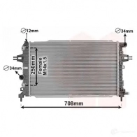 Радиатор охлаждения двигателя VAN WEZEL 472188 A1X0 ZV7 5410909538323 37002625