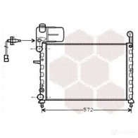 Радиатор охлаждения двигателя VAN WEZEL Fiat Tempra 5410909097844 GMYU 1L 17002120