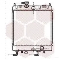 Радиатор охлаждения двигателя VAN WEZEL 13002168 Nissan Micra A1VSHD3 6013216 8