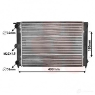 Радиатор охлаждения двигателя VAN WEZEL 481516 605820 39 8QQASMA 58002039