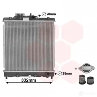Радиатор охлаждения двигателя VAN WEZEL 25002031 ERH9IC 6025 2031 466846 - Изображение 2