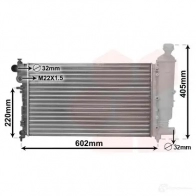 Радиатор охлаждения двигателя VAN WEZEL 6040 2216 SFUUMMX 40002216 474570 - Изображение 2