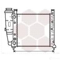 Радиатор охлаждения двигателя VAN WEZEL 6 0172076 463222 SDAU8ZS 17002076