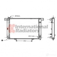 Радиатор охлаждения двигателя VAN WEZEL 30002145 Z7OFV2 60302 145 Mercedes SL-Class (R129) 1 Кабриолет 6.0 600 (1276) 394 л.с. 1992 – 2001