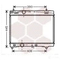Радиатор охлаждения двигателя VAN WEZEL X0Z5Q 605 32357 53002357 479688