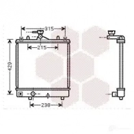 Радиатор охлаждения двигателя VAN WEZEL Opel Agila (A) 1 2000 – 2007 4PDI1 603723 30 37002330