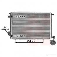 Радиатор охлаждения двигателя VAN WEZEL 5A5QDK 43002126 475955 604 32126 - Изображение 2