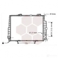 Радиатор охлаждения двигателя VAN WEZEL 603 02304 30002304 Mercedes E-Class (W210) 2 Седан 5.4 E 55 AMG (274) 354 л.с. 1997 – 2002 C4VLG9M