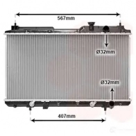 Радиатор охлаждения двигателя VAN WEZEL 60 252104 25002104 L17LPW5 Honda CR-V 1 (RD1, 3) 1995 – 2001