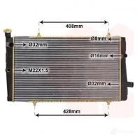 Радиатор охлаждения двигателя VAN WEZEL 60 402079 ZIILLWL 40002079 474514 - Изображение 2