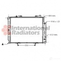 Радиатор охлаждения двигателя VAN WEZEL 30002303 W12LN Mercedes E-Class (W210) 2 Седан 2.5 E 250 Turbo D (215) 150 л.с. 1997 – 1999 603 02303