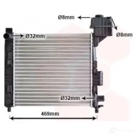 Радиатор охлаждения двигателя VAN WEZEL 603 02247 Mercedes A-Class MNU38A 30002247