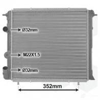 Радиатор охлаждения двигателя VAN WEZEL 475935 5EJBD 60432 053 43002053 - Изображение 2