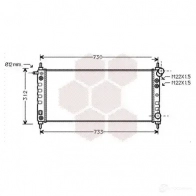 Радиатор охлаждения двигателя VAN WEZEL 56CJVBB Opel Corsa (B) 2 Хэтчбек 1.0 i 12V (F08) 54 л.с. 1996 – 2000 37002264 6037226 4