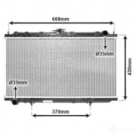 Радиатор охлаждения двигателя VAN WEZEL 601321 79 Nissan Primera 13002179 HORL8