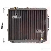 Радиатор охлаждения двигателя VAN WEZEL Mitsubishi Pajero 2 (V20) 1990 – 2001 OXCXKFL 60322 187 32002187