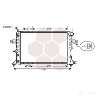 Радиатор охлаждения двигателя VAN WEZEL 60372 329 Z28O48 Opel Astra (G) 2 Седан 2.2 DTI (F69) 117 л.с. 2002 – 2005 37002329