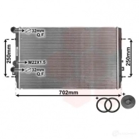 Радиатор охлаждения двигателя VAN WEZEL 58002193 RZICN8Q 60582 193 481577 - Изображение 2