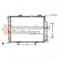 Радиатор охлаждения двигателя VAN WEZEL 603 02305 AH4OT 30002305 Mercedes E-Class (S210) 2 Универсал 4.3 E 430 T (270) 279 л.с. 1997 – 2003
