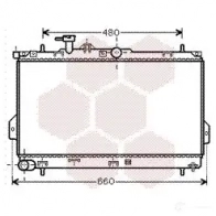 Радиатор охлаждения двигателя VAN WEZEL OMF4T8F 82002097 608 22097 Hyundai Matrix