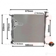 Радиатор охлаждения двигателя VAN WEZEL 82012714 5410909688127 HD 1FJFU 1424295770 - Изображение 2