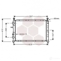 Радиатор охлаждения двигателя VAN WEZEL NF 7LO 5410909130596 463264 17002190