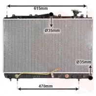 Радиатор охлаждения двигателя VAN WEZEL Z94PWZV 60822 033 82002033 485976