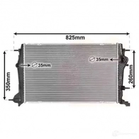Радиатор охлаждения двигателя VAN WEZEL 476076 43002616 5410909620462 TXB 1RR