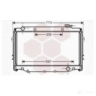 Радиатор охлаждения двигателя VAN WEZEL 6053 2377 53002377 CQOSW 479701