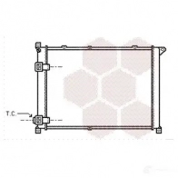 Радиатор охлаждения двигателя VAN WEZEL Renault Safrane 2 (B54) 1996 – 2000 43002141 UPGWVK 6043214 1