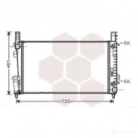 Радиатор охлаждения двигателя VAN WEZEL Mercedes B-Class 603 02365 30002365 UNT8EV7