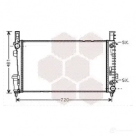 Радиатор охлаждения двигателя VAN WEZEL 468610 603 02365 30002365 UNT8EV7