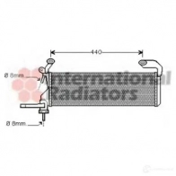 Радиатор охлаждения двигателя VAN WEZEL U0TOIA 30002322 Mercedes C-Class (S202) 1 Универсал 2.0 C 200 T Kompressor (2087) 163 л.с. 2000 – 2001 6030232 2
