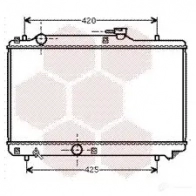 Радиатор охлаждения двигателя VAN WEZEL Suzuki Baleno (EG) 1 Универсал 1.6 i 16V 4x4 (SY416) 98 л.с. 1996 – 2002 M10L54 52002035 605 22035