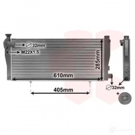 Радиатор охлаждения двигателя VAN WEZEL JVO9I 6 0402099 474522 40002099 - Изображение 2