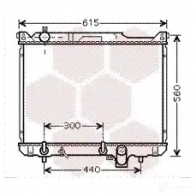 Радиатор охлаждения двигателя VAN WEZEL 52002097 5E8WB 60522 097 Suzuki Grand Vitara (FT, HT) 1 Кроссовер 2.7 4x4 (Tx92. JA 627) 184 л.с. 2003 – 2003