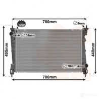 Радиатор охлаждения двигателя VAN WEZEL L68 7O 5410909631383 Opel Corsa (D) 4 Хэтчбек 1.4 (L08. L68) 120 л.с. 2012 – 2014 37012702