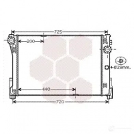 Радиатор охлаждения двигателя VAN WEZEL 77H3485 6030247 4 468633 30002474