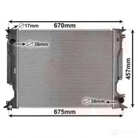 Радиатор охлаждения двигателя VAN WEZEL 5410909645403 XTD 0C 53002717 479784 - Изображение 2