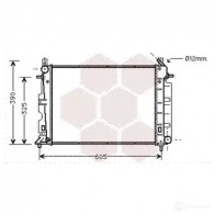 Радиатор охлаждения двигателя VAN WEZEL 47002028 6047 2028 Saab 9-3 Y3VQF