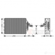 Испаритель кондиционера VAN WEZEL Citroen Xantia 1 (X1, X2) Хэтчбек 2.1 Turbo D 12V 109 л.с. 1995 – 1999 XHZ2O 0900v016 6009 V016