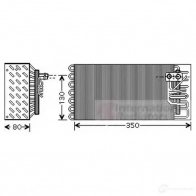 Испаритель кондиционера VAN WEZEL Q6YGLKM 485054 7400v041 607 4V041