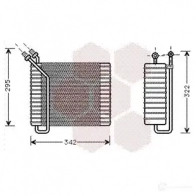 Испаритель кондиционера, радиатор печки VAN WEZEL 484566 5900V025 3F2UPF8 6059V02 5