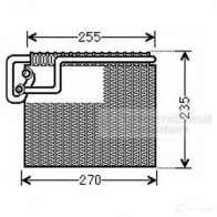 Испаритель кондиционера VAN WEZEL Opel Zafira (A) 1 Минивэн 1.8 16V (F75) 125 л.с. 2000 – 2005 N721LP 3700v481 603 7V481