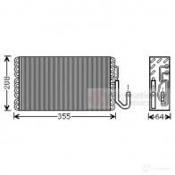 Испаритель кондиционера VAN WEZEL WRBE8 3000v547 Mercedes G-Class (W463) 2 Внедорожник 2д 6030V54 7