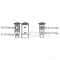 Расширительный клапан кондиционера VAN WEZEL 0008RE 01001105 455498 600 11105 - Изображение 2