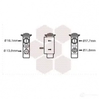 Расширительный клапан кондиционера VAN WEZEL K7IIU3 457889 06001238 600612 38 - Изображение 1