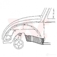 Накладка порога, ступенька кабины VAN WEZEL 5801.08 PSFK659 40145 2 481806